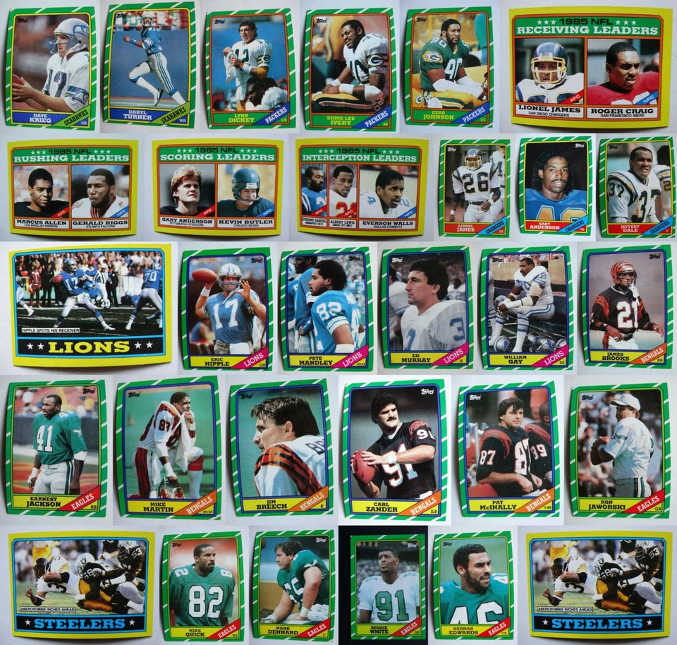 1986 Topps Football Cards Complete Your Set You U Pick From List 201-396 - Image 1 of 1