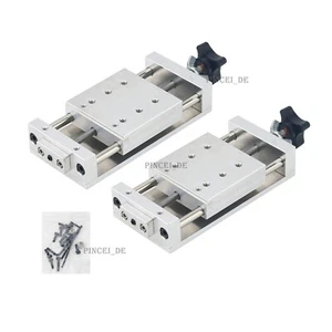 Mini riel lineal manual de mesa deslizante Precision Cross para control de procesamiento CNC - Imagen 1 de 6