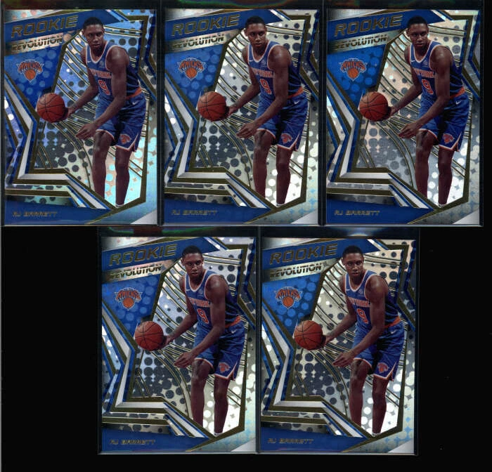 LOT OF (5) RJ BARRETT 2019/20 PANINI REVOLUTION #3 ROOKIE REVOLUTION FC2663 - Image 1 of 1