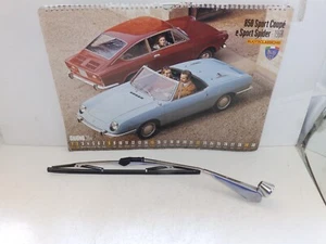 Fiat 850 Spider 1st SERIES - WIPER ARM COMPLETE WITH CHROME BRUSH - Picture 1 of 4