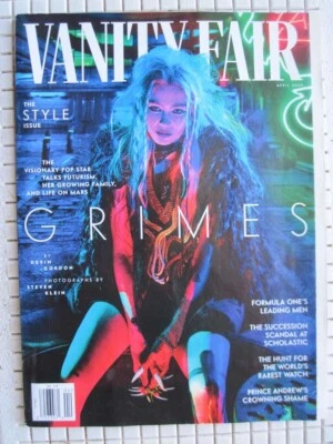 Vanity Fair Magazine April 2022 No. 737 GRIMES Prince Andrew Formula One Rolex - Image 1 of 4