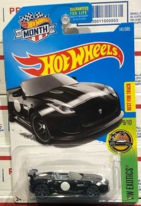 2017 HOT WHEELS '15 JAGUAR F-TYPE PROJECT 7, #141/365, HW EXOTICS 9/10, BLACK - Picture 1 of 6