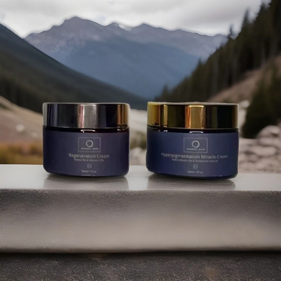 2x Day & Night Cream For Wrinkles, Hyperpigmentation, Dark Circles, 50ml Each - Image 1 of 4