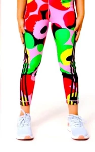 Adidas Marimekko ADIDAS Colab Small 9-10 YRS Girls Leggings Floral Believe This - Picture 1 of 10