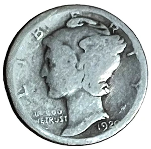 1920 Mercury Silver Dime 90% Silver #148 - Picture 1 of 3