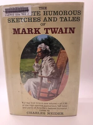 The Complete Humorous Sketches And Tales of Mark Twain 1961 Vintage Book EX-LIB Foto 1 de 4