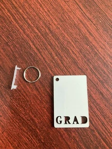 Sublimation Rohling Schlüsselanhänger, 5 Blanko Grad Schlüsselanhänger, Sublimation Schlüsselanhänger Rohlinge - Bild 1 von 4