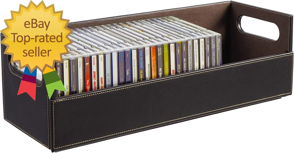 Caja de almacenamiento de CD organizadora estante para estuches de películas DVD casete cinta exhibición Sta Foto 1 de 1