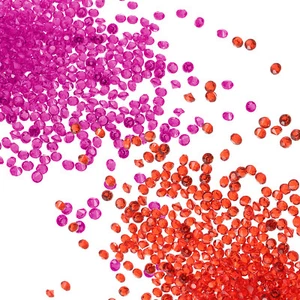4000Pcs Rose Red & 2000Pcs Red 3mm Acrylic Wedding Diamonds Confetti - Picture 1 of 7