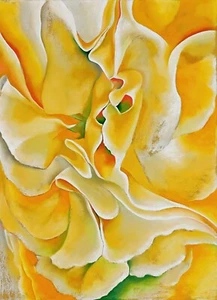 Yellow Sweet Peas Painting by Georgia O’Keeffe Art Reproduction - Picture 1 of 3