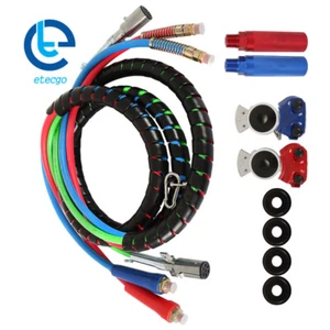 15 Feet Three-in-One Wrap Set Air Line Hose Assemblies For Semi Truck Universal - Imagen 1 de 8