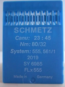 SCHMETZ: 555 561/1 FLx555/ 2019 Nm:80/12 Canu:23:45 Willcox & Gibbs 300 - Bild 1 von 8