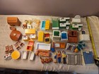 Lg Lot Vintage Fisher Price Loving Family Dollhouse Furniture & People 1970s 