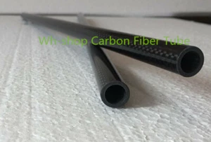 1pc 16MM OD X 13MM ID X 500MM 100% Roll Wrapped Carbon Fiber Tube 3K 16*13*500 - Picture 1 of 3