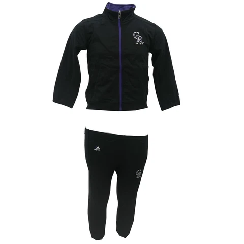 Colorado Rockies Official MLB Majestic Youth Kids Size Jacket & Pants Combo Set Cover