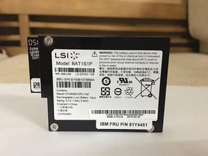 IBM 81Y4451 BAT1S1P LSI BBU08 For M5000 M5014 M5015 9260 9261 9280 Raid Battery - Picture 1 of 6
