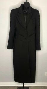 Smythe Black Long Sleeve Long Jacket Size 8 Canada - Picture 1 of 6
