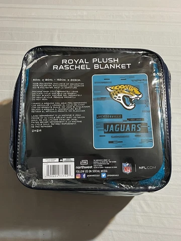 Jacksonville Jaguars NFL 60" x 80" Plush Throw Blanket Northwest Company Cover