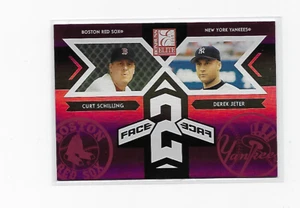 SCHILLING & JETER 2005 DONRUSS ELITE #FF-10 FACE 2 FACE /750 RARE RED SOX/NY - Picture 1 of 2