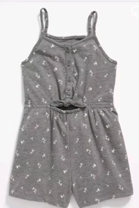 Old Navy Girls Floral Romper.  Gray XXL Plus - Picture 1 of 3