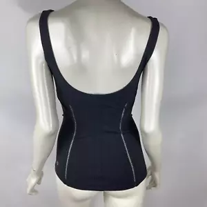 Lululemon Tanktop Damen 4 integrierte BHs tiefer Rundhals Stretch Spitze Netzbesatz - Bild 1 von 12