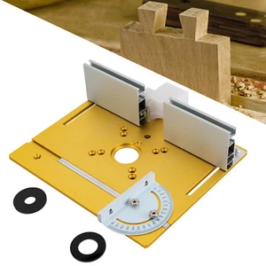 Router Table Insert Plate Trimming Tool Aluminum Alloy Wood Milling Flip Board - Picture 1 of 20