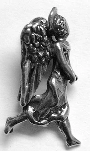 Pin Ángel de la Prosperidad (con accesorio de poste y botón) - Imagen 1 de 2