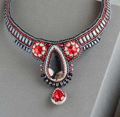 Collar de hematita con cuentas hecho a mano único en su clase Foto 1 de 4