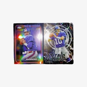 Eli Manning 2 Card Refractor Football Lot New York Giants - Picture 1 of 2