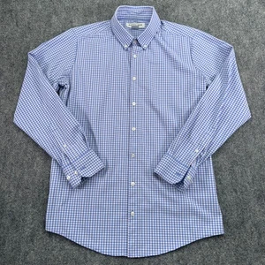 Camisa de sotavento principal Mizzen para hombre mediana azul a cuadros rendimiento elástica - Imagen 1 de 8