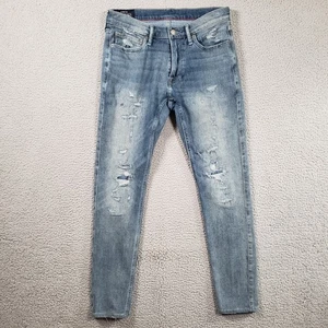 Abercrombie Fitch Super Skinny Jeans Damen 29 x 29 Actual Distressed Mid Rise - Bild 1 von 15