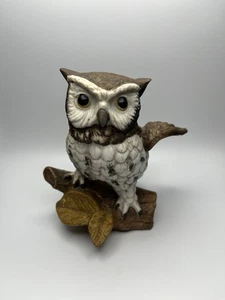 Homco Porzellan Schleiereule Figur Statue #1114 Landhaus Kern Vogel 5" Vintage MCM - Bild 1 von 6