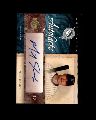 Mike Jacobs 2007 Artifacts Autofacts Signed Autograph Marlins - Image 1 of 2
