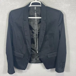 Apostrophe schwarzer Blazer Jacke Damen Größe 10 Einknopf gefüttert Karriere Büro - Bild 1 von 6