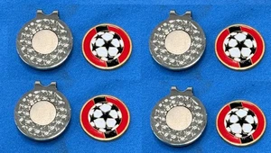 4pcs Heavy Duty Magnetic Golf Hat Clip with 4 S Ball Marker Cap Holder - Picture 1 of 1