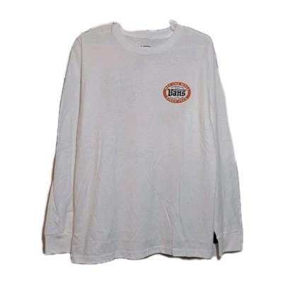 Vans Kids Boys Vancakes Long Sleeve B Off The Wall White Size Large - Image 1 of 4