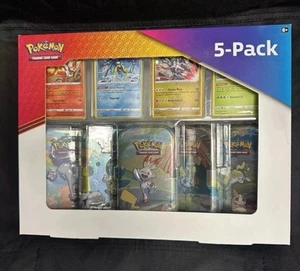 Costco Pokémon 5 Pack Galar Pals Mini Tins- Evolving Skies and Brilliant Stars - Picture 1 of 2