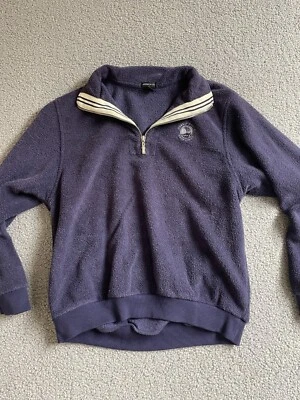 Men's ASHWORTH  blue mock neck 1/4 zip Golf Sweatshirt size medium bebble beach - Image 1 of 4