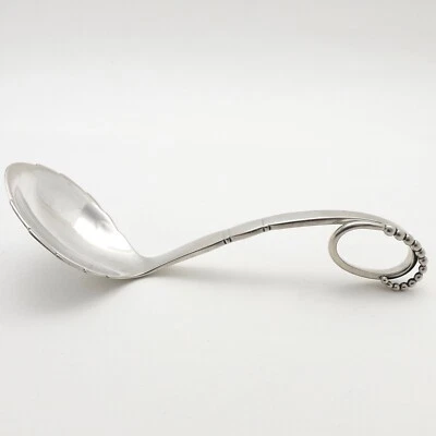 Georg Jensen Sterling Silver Sugar Nut Jam Compote Serving Spoon no41 Antique - Image 1 of 4
