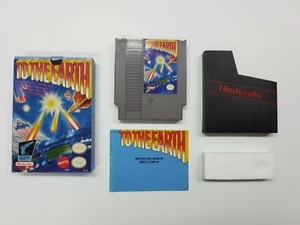 To The Earth NES Nintendo Completo CIB Autentico Testato Mattel Ovale *Danni* - Foto 1 di 12