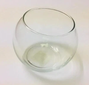 Libbey 841 Footed Bubble Ball Fish Bowl 3.5 Inch 9 Centimeter Clear Glass USA - Picture 1 of 5