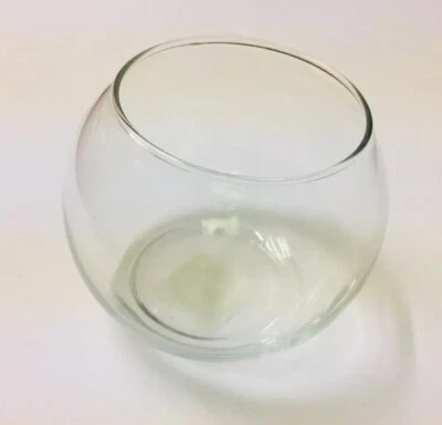 Libbey 841 脚泡泡球鱼碗 3.5 英寸 9 厘米透明玻璃美国 — 第 1/4 张图片