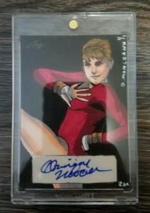 2013 Leaf Masterworks Dominique Moceanu TRUE 1/1 Sketch Autograph Auto Olympics