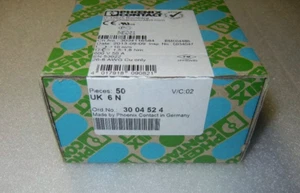 50PCS/New in Box PHOENIX CONTACT UK6N 3004524 Straight-through Terminal Block - Picture 1 of 4