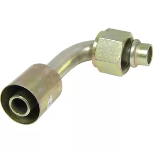 AJUSTE DE AIRE ACONDICIONADO BEADLOCK, TODO ACERO, ANILLO O HEMBRA, TUERCA 90 GRADOS #12 #12 MANGUERA 35S1324 - Imagen 1 de 1