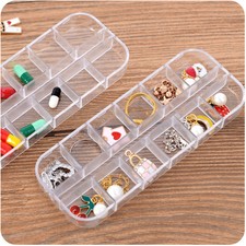 Home Transparent Plastic Jewelry Box Mini Jewelry Small Box Duojia Earrings
