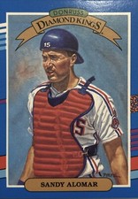 1990 Donruss Diamond Kings Sandy Alomar Cleveland Indians #13 NMMT