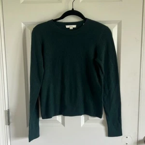Neu ohne Etikett Vince 100 % Kaschmir waldgrün Pullover Größe XS/TP - Bild 1 von 7
