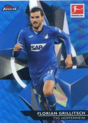 2020-21 TOPPS FINEST BUNDESLIGA  REFRACTOR BLUE #/150 FLORIAN GRILLITSCH #44 - Image 1 of 2