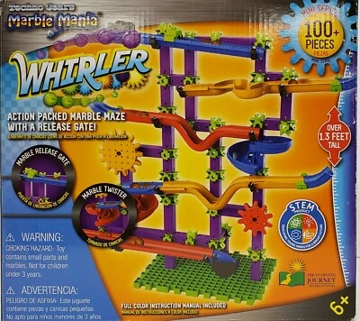 TECHNO GEARS MARBLE MANIA WHIRLER~100+ PC ACTION PACKED MARBLE MAZE~RELEASE GATE - Image 1 of 4